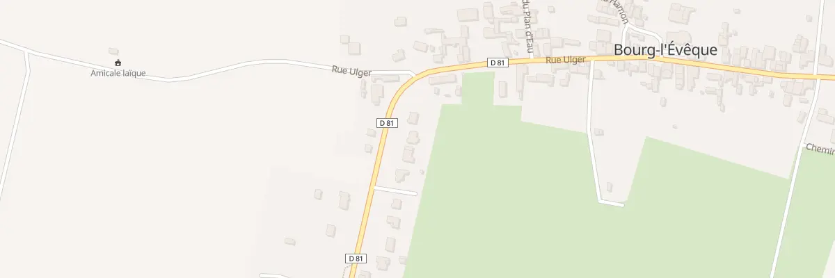 Plan du 19 Rte de la Foret d’Ombree à Bourg-l’Évêque