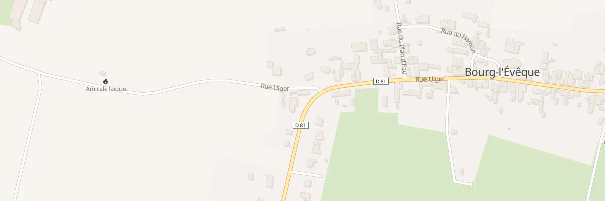 Plan du 20 Rte de la Foret d’Ombree à Bourg-l’Évêque