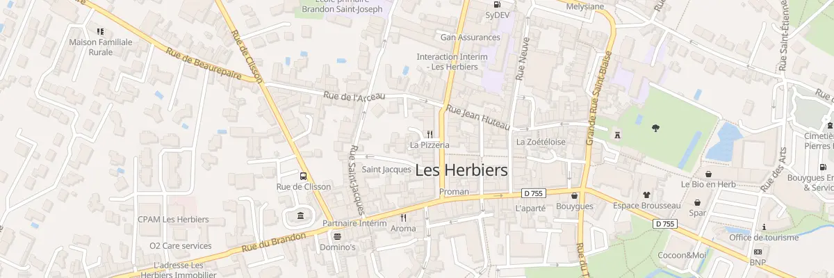 Plan du 33 Gr Grande Rue aux Herbiers