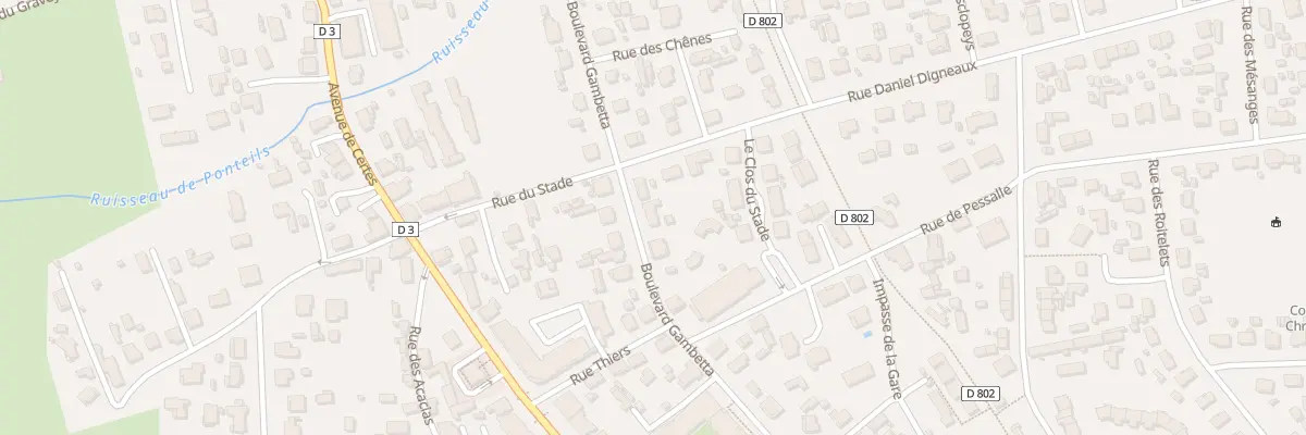 Plan du 38B Bd Gambetta à Audenge