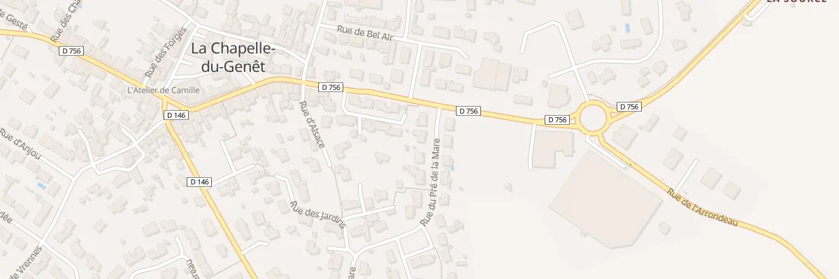 Plan du 3 Rue du Pré de la Mare à Beaupréau-en-Mauges
