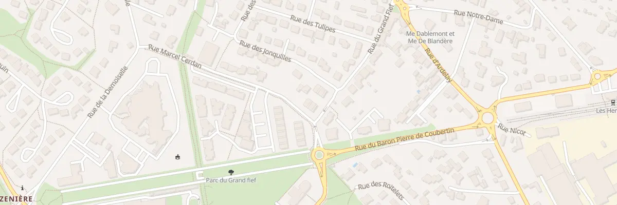 Plan du 4 Rue Marcel Cerdan aux Herbiers