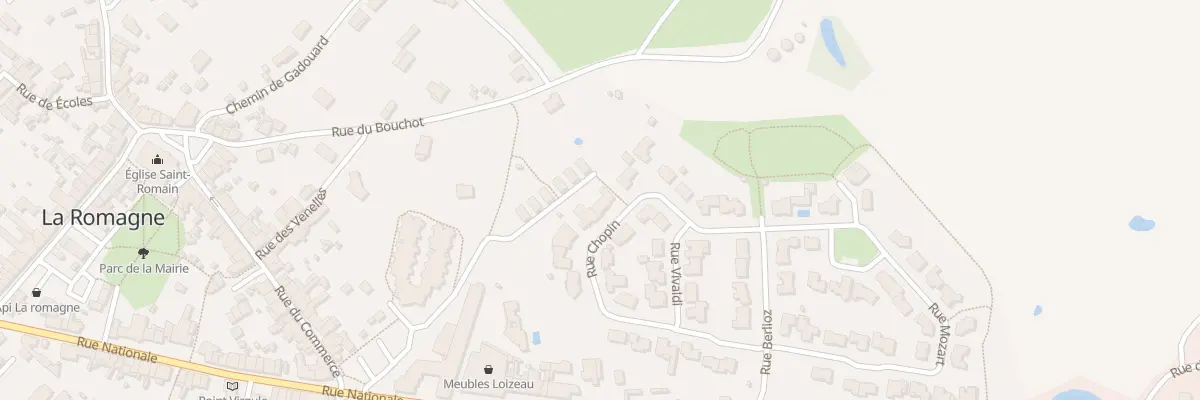 Plan du 25 Rue Chopin à La Romagne