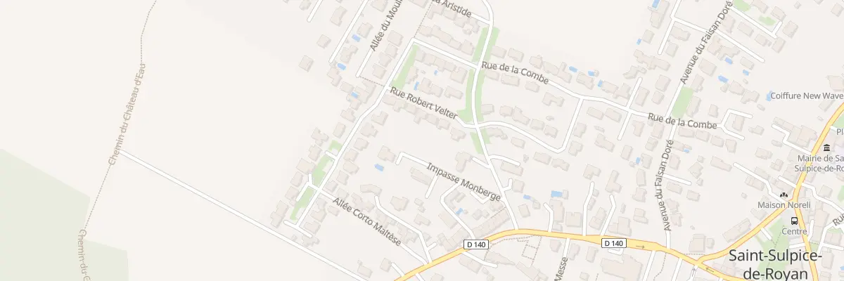 Plan du 11B Rte du Stade à Saint-Sulpice-de-Royan