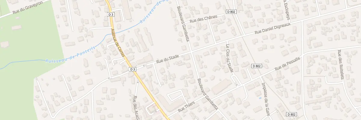 Plan du 10T Rue du Stade à Audenge