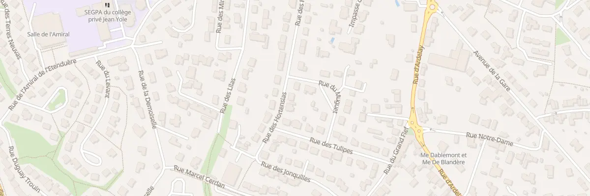 Plan du 21 Rue des Hortensias aux Herbiers