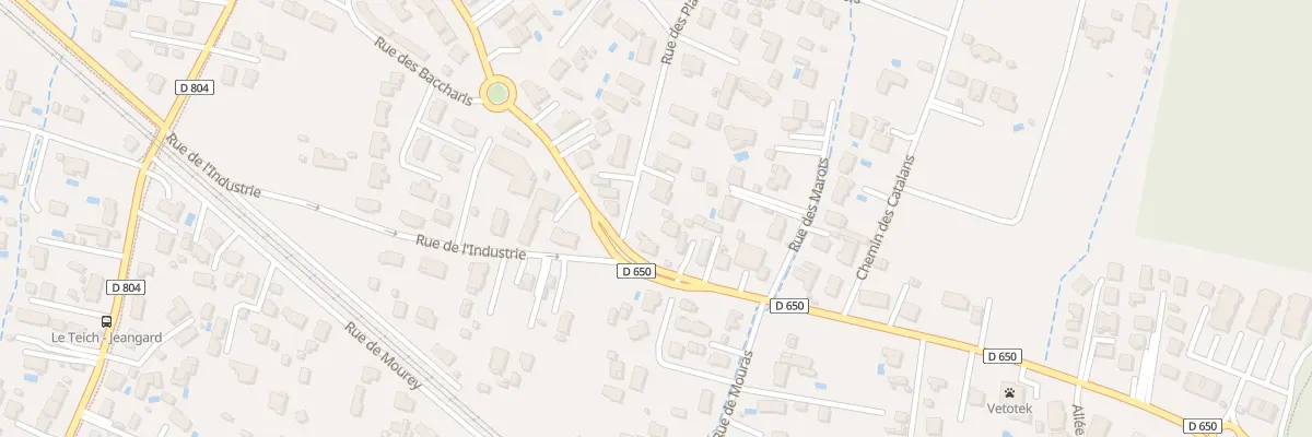 Plan du 2B Rue des Plaines au Teich