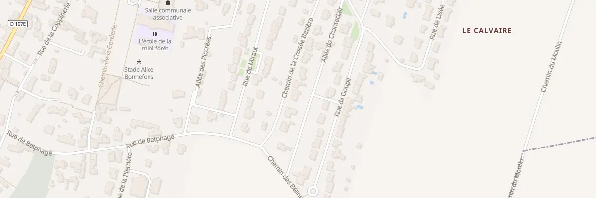 Plan du 13 Che de la Croisée Baziere à Bourgneuf