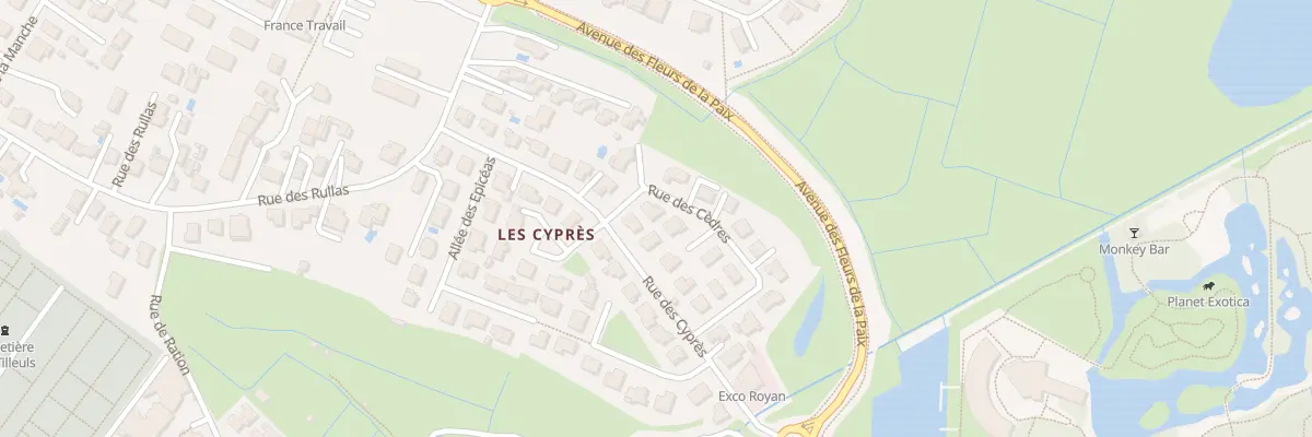 Plan du 14 Rue des Cèdres à Royan