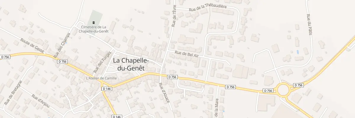 Plan du 12 Rue de Bel Air (Chapelle Genet à Beaupréau-en-Mauges