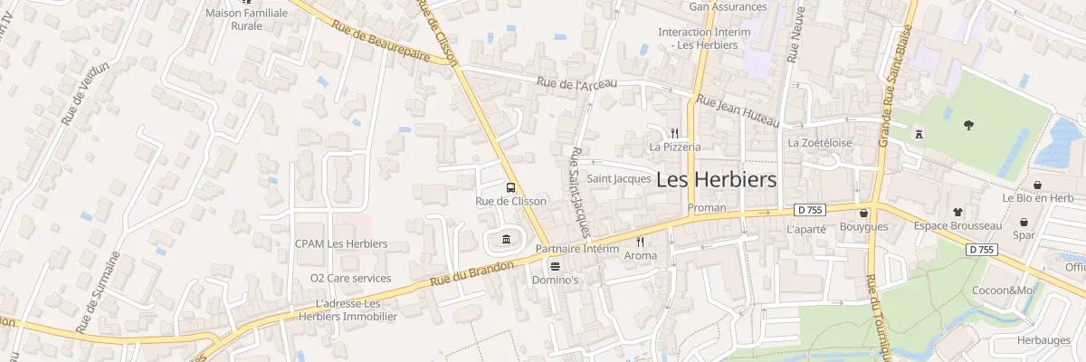 Plan du 10 Rue de Clisson aux Herbiers