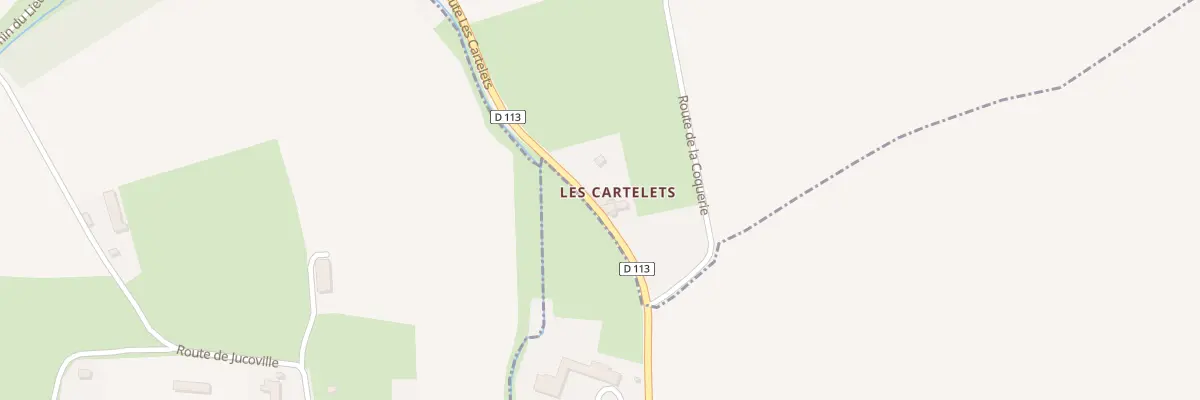Plan du 5025 Les Cartelets à Cricqueville-en-Bessin