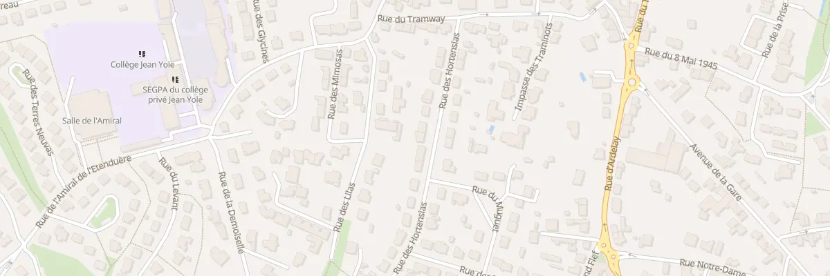 Plan du 14 Rue des Hortensias aux Herbiers