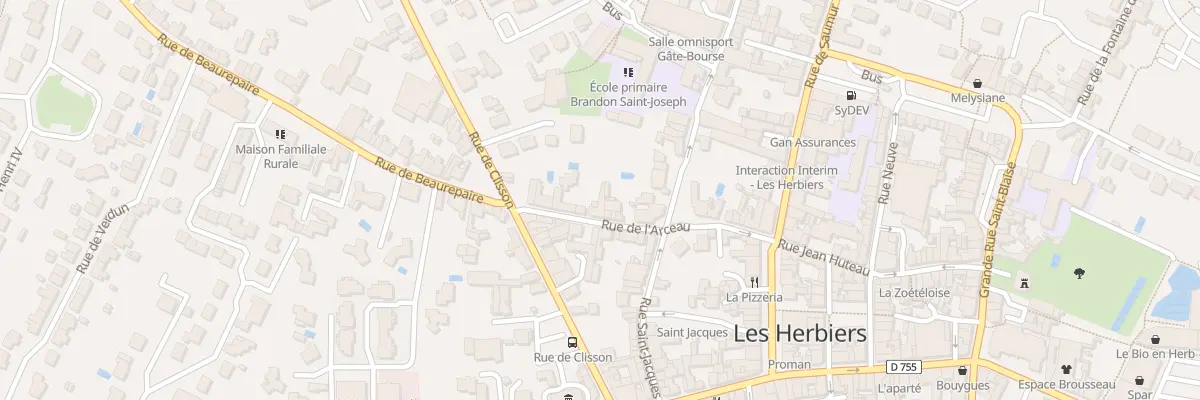 Plan du 14 Rue de l’Arceau aux Herbiers