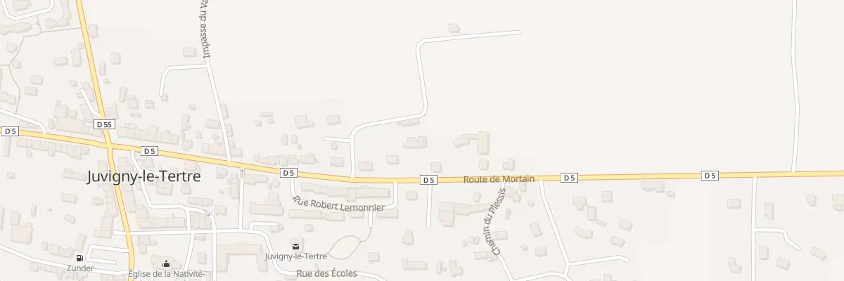 Plan du 9007 Rue de Mortain - Juvigny à Juvigny les Vallées