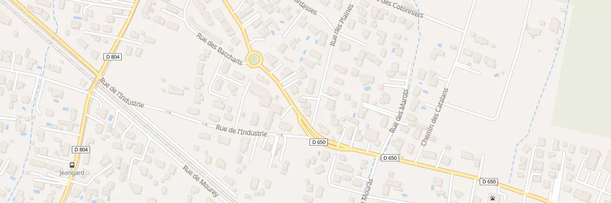 Plan du 1T Rue des Plaines au Teich