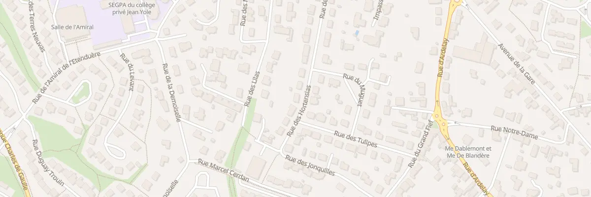Plan du 9002 Rue des Hortensias aux Herbiers