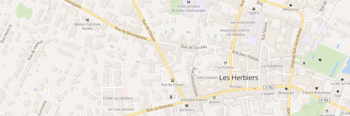 Plan du 18 Rue de Clisson aux Herbiers