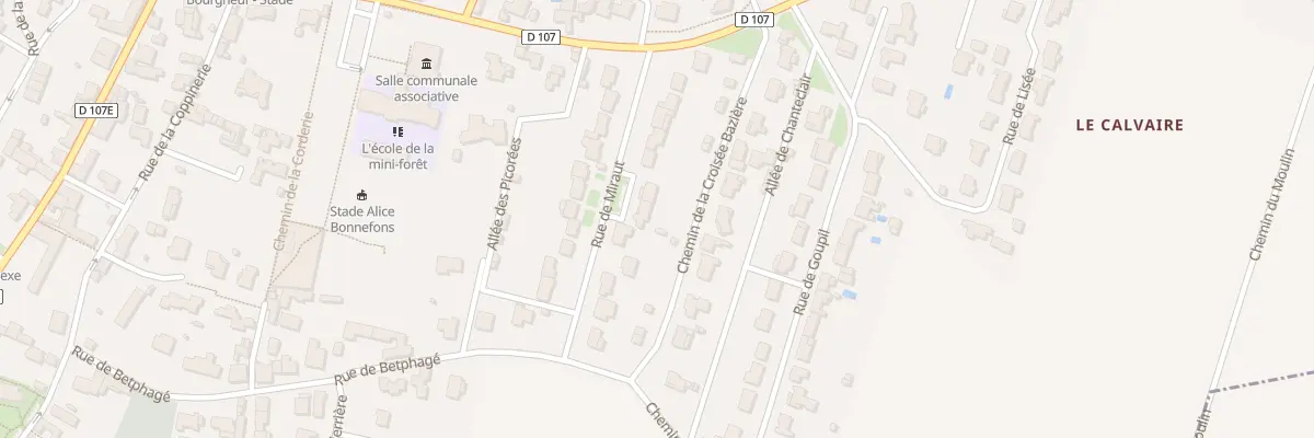 Plan du 15 Rue de Miraut à Bourgneuf