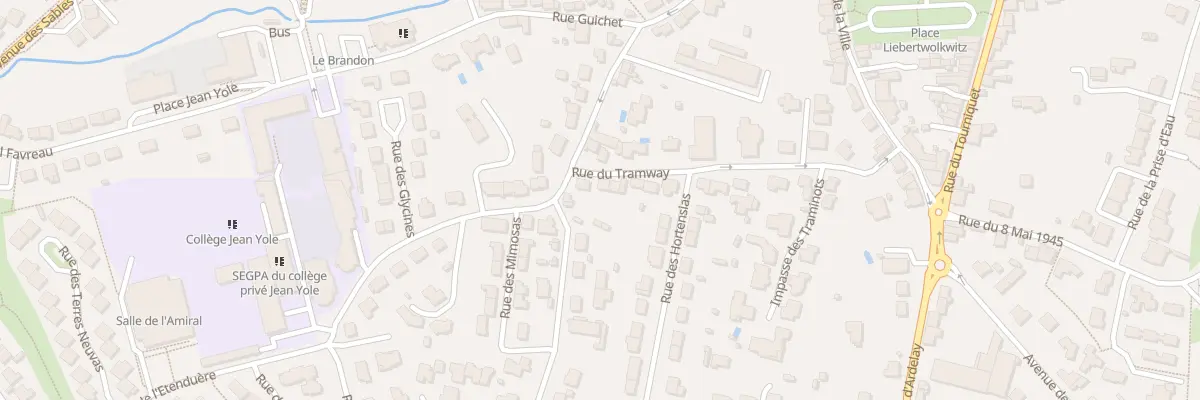 Plan du 25 Rue du Tramway aux Herbiers