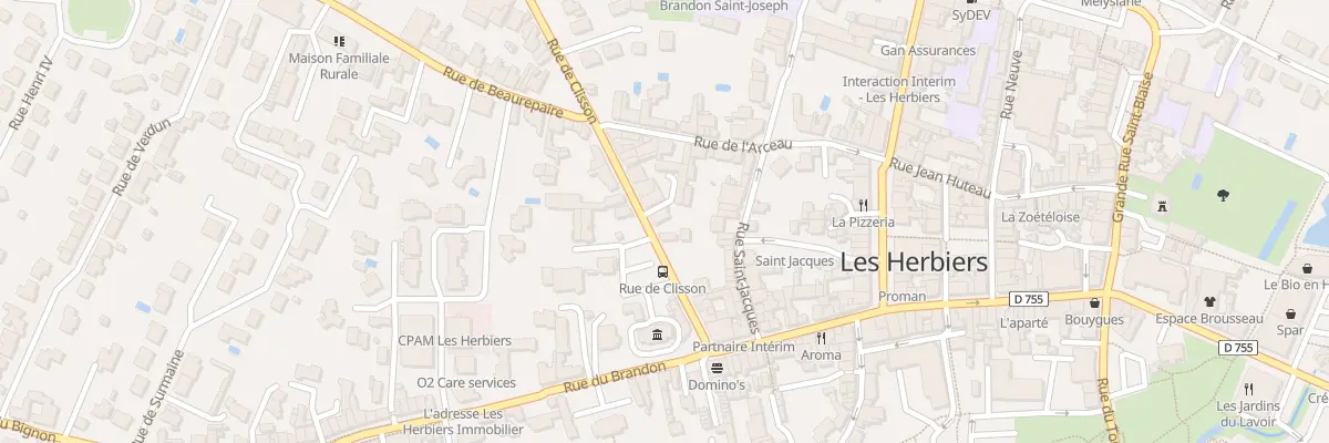 Plan du 14 Rue de Clisson aux Herbiers