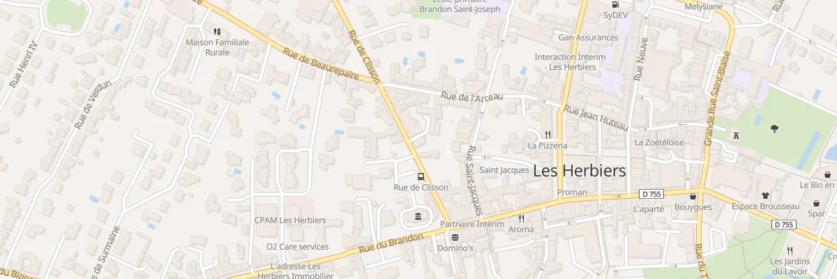 Plan du 16 Rue de Clisson aux Herbiers