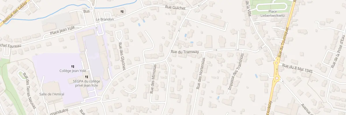 Plan du 27 Rue du Tramway aux Herbiers