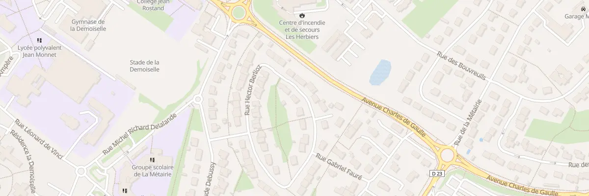 Plan du 9 Rue Hector Berlioz aux Herbiers