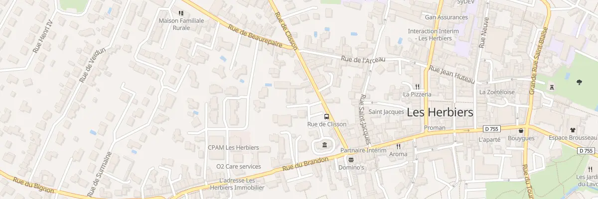 Plan du 11 Rue de Clisson aux Herbiers