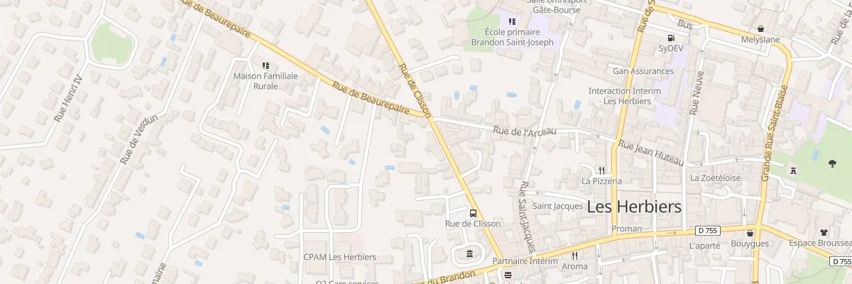 Plan du 19 Rue de Clisson aux Herbiers