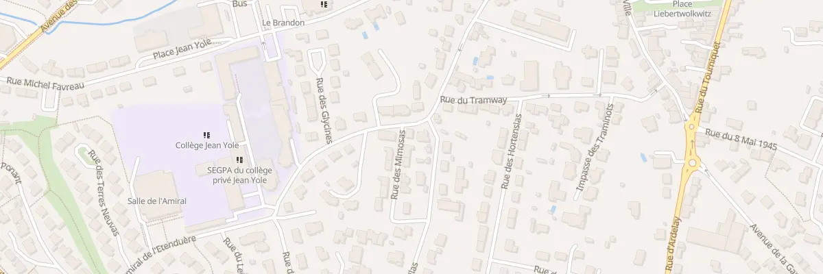 Plan du 1 Rue des Mimosas aux Herbiers