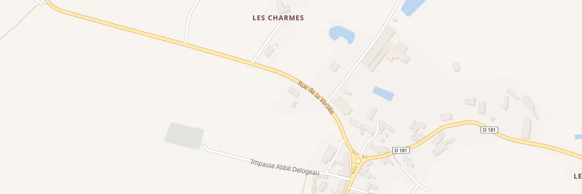 Plan du 3 Rue de la Verzee (Le Tremblay) à Ombrée d’Anjou