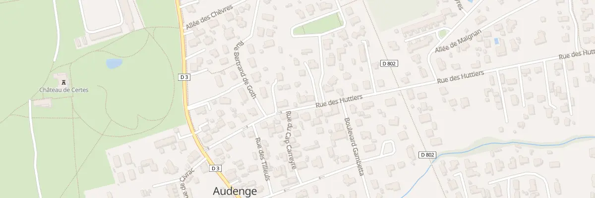 Plan du 15 Rue des Huttiers à Audenge