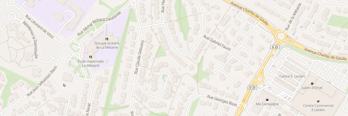 Plan du 58 Rue Hector Berlioz aux Herbiers