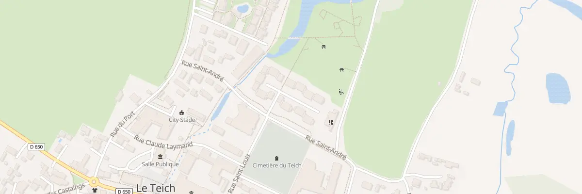 Plan du 14 Rue Saint André au Teich