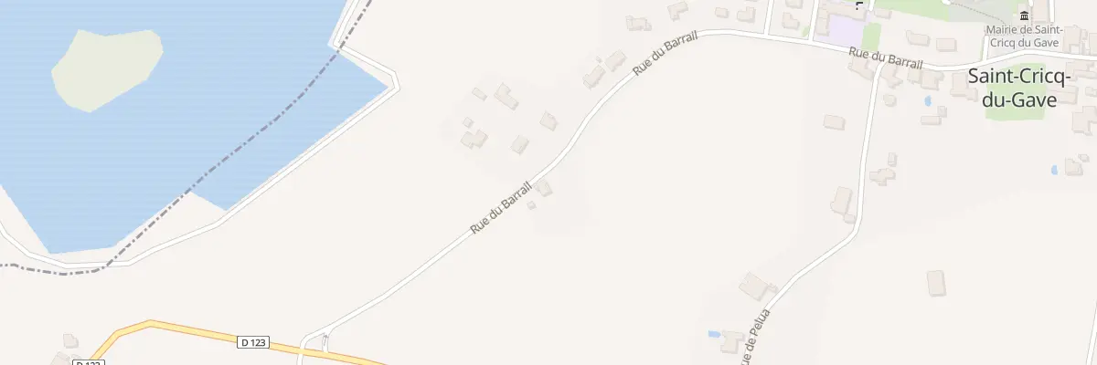 Plan du 597 Rue du Barrail à Saint-Cricq-du-Gave