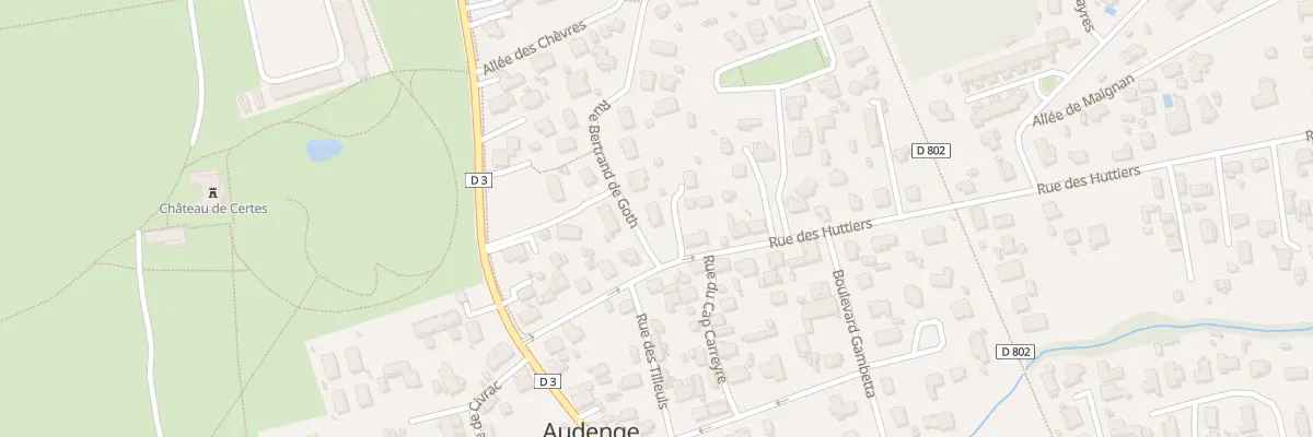 Plan du 2 Rue Bertrand de Goth à Audenge