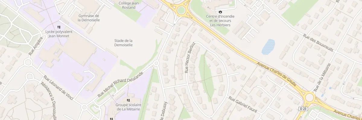 Plan du 38 Rue Hector Berlioz aux Herbiers