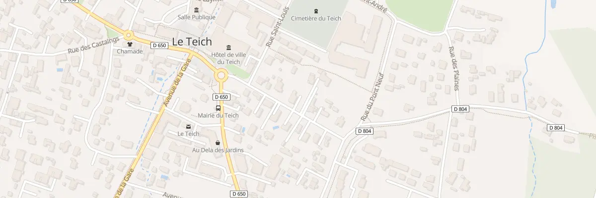 Plan du 7 Rue du Stade au Teich