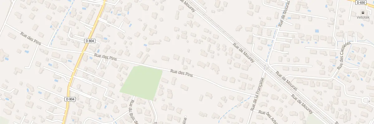 Plan du 10 Rue des Pins au Teich