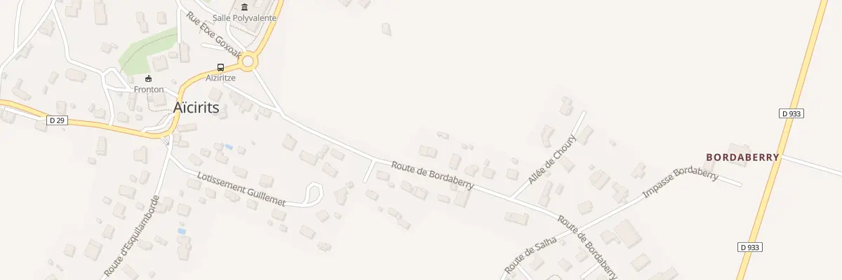 Plan du 259 Rte de Bordaberry à Aïcirits-Camou-Suhast