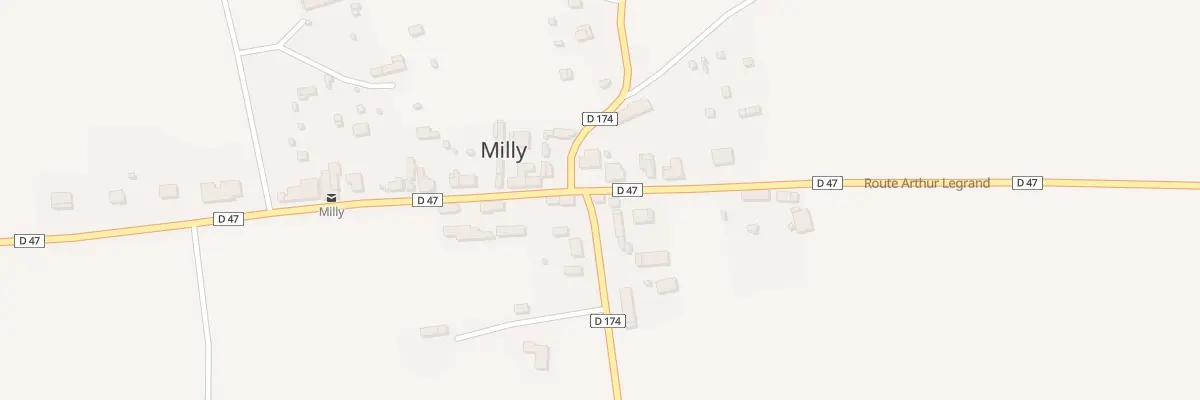 Plan du 30 Rue Arthur Legrand - Milly à Grandparigny