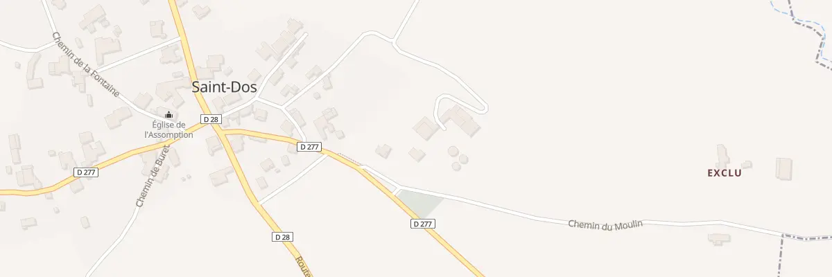 Plan du 11 Rte de Salies-de-Bearn à Saint-Dos