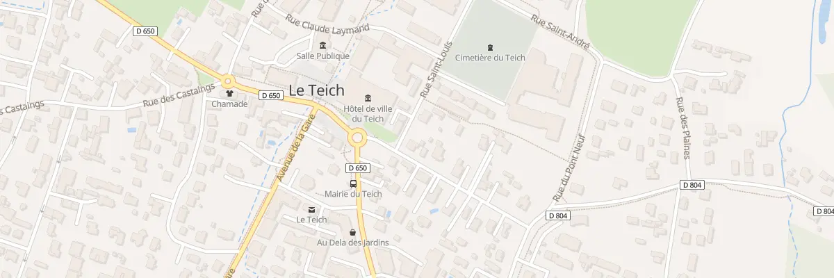 Plan du 1 Rue du Stade au Teich