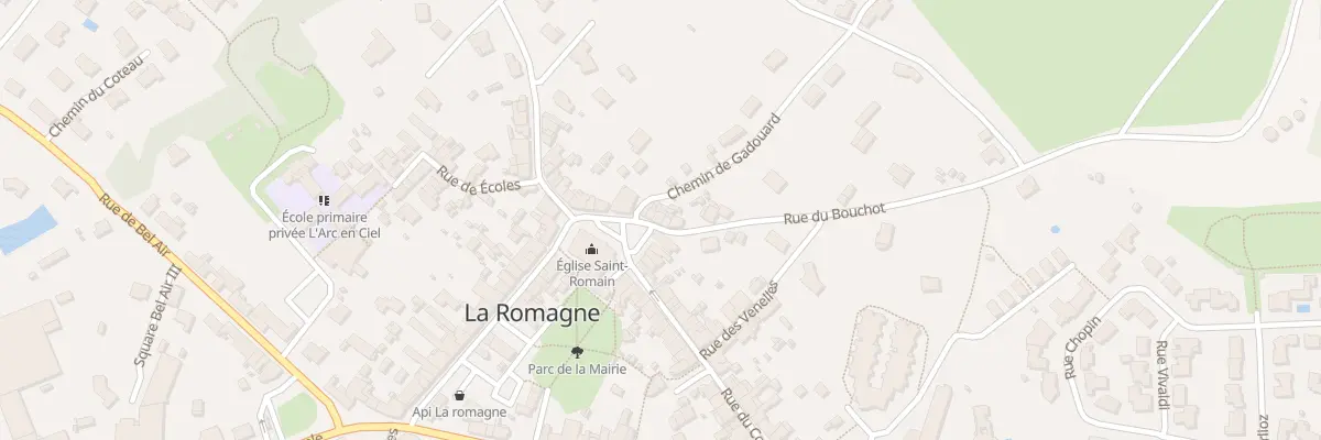 Plan du 9 Pl de l’Eglise à La Romagne