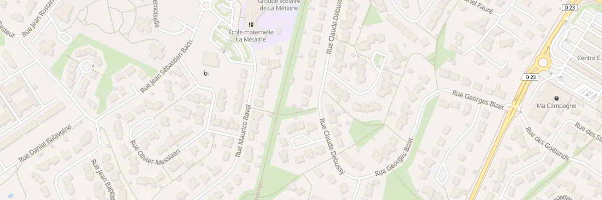 Plan du 26 Rue Claude Debussy aux Herbiers