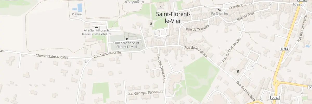 Plan du 5036 Rue St Maurille (St-Flo-Vieil) à Mauges-sur-Loire