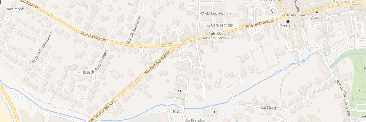 Plan du 73 Rue du Brandon aux Herbiers