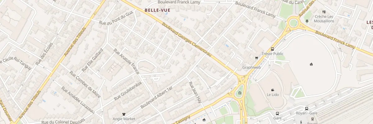 Plan du 72 Bd Albert 1er à Royan