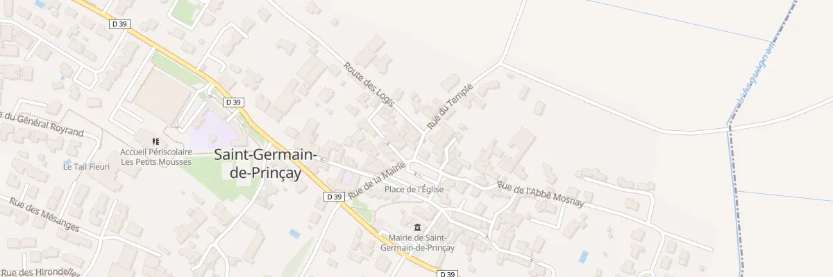Plan du 3 Rue du temple à Saint-Germain-de-Prinçay
